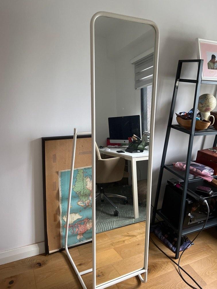 Ikea standing mirror, Furniture & Home Living, Furniture, Shelves