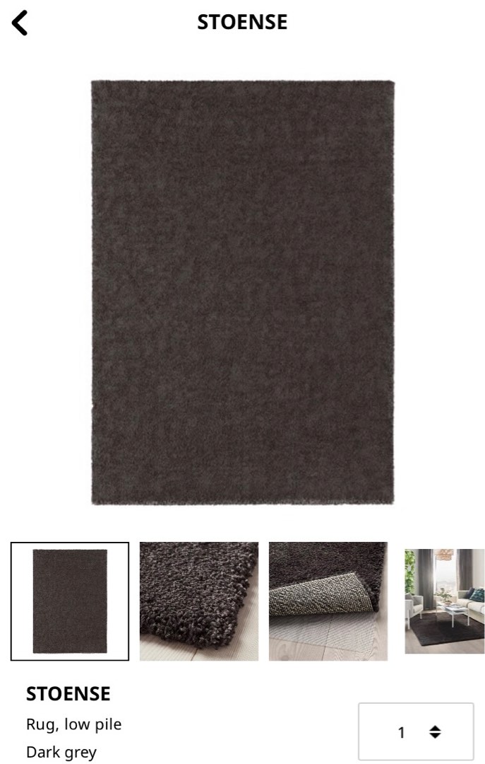 IKEA Stoense Rug, Furniture & Home Living, Home Decor, Carpets, Mats
