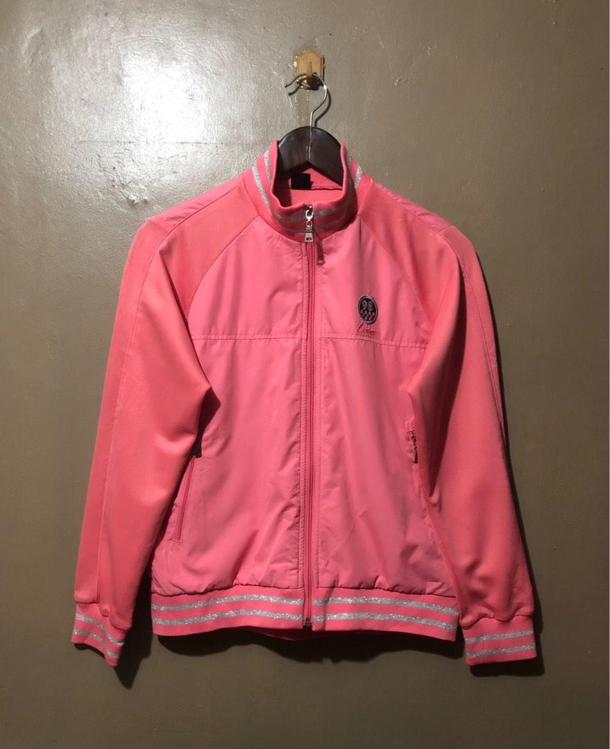 Pink brand bomber jacket deals