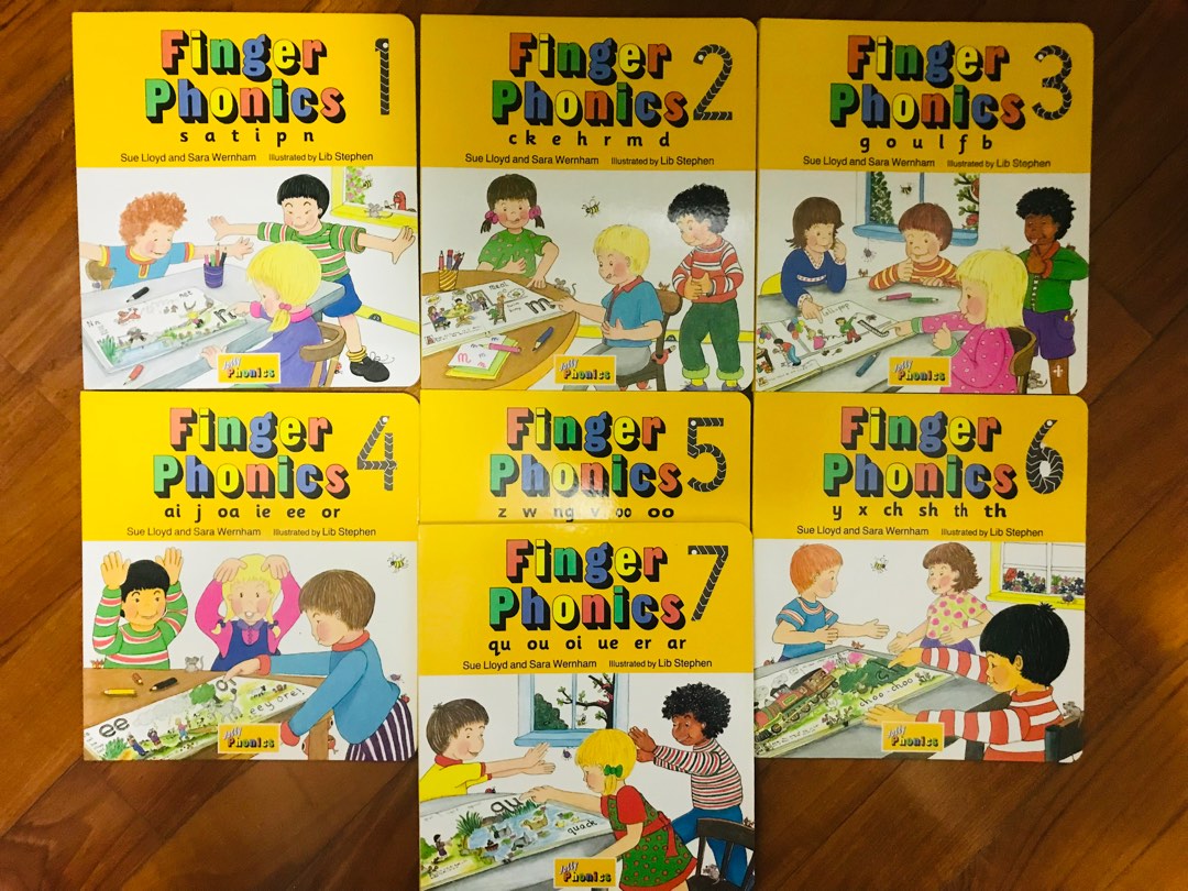 Jolly Learning-Finger Phonics 1-7, 興趣及遊戲, 書本& 文具, 教科書