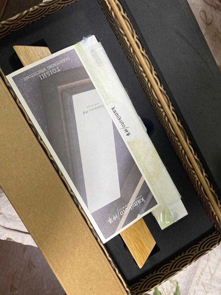 Kamikoto Toishi Sharpening Whetstone (Category: Knives & Chopping Boards) located in Muntinlupa City. Submitted by dogsmakemehappy (Listing ID 1180712091, Image 2). Description: Brand new and sealed in original packaging .