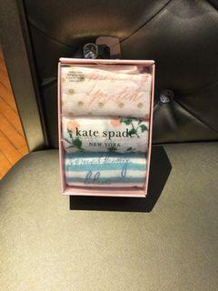 Kate Spade 3 Pack Patterned Socks Boxed Size: 4-10