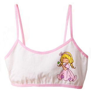 Children Bra Young girls teens age 8-13 yrs old pure cotton camisole  training bra beginners bra