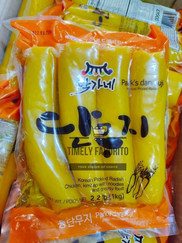 Korean Whole Yellow Sweet Radish Tong Danmuji 1kg, Food & Drinks