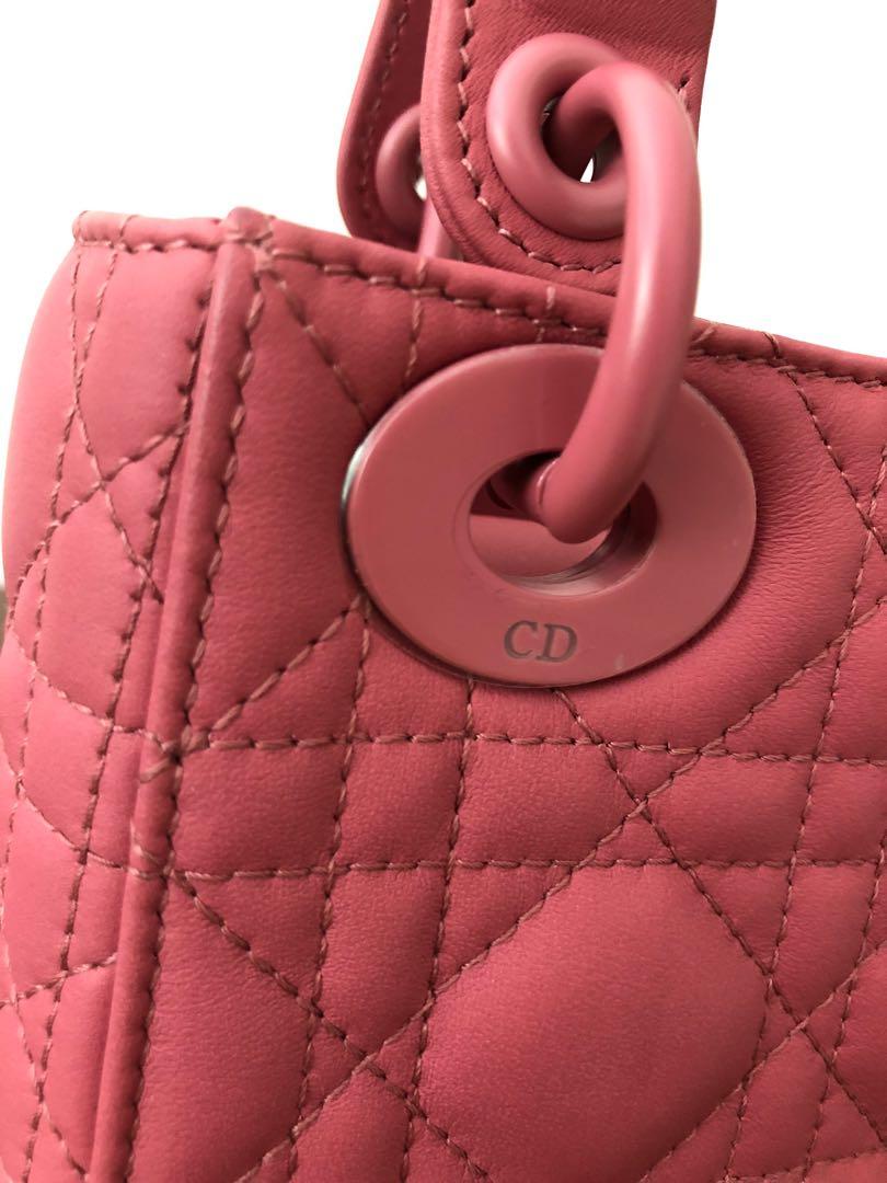 CD Mini Lady Dior Matte Pink Womens Fashion Bags  Wallets Crossbody  Bags on Carousell