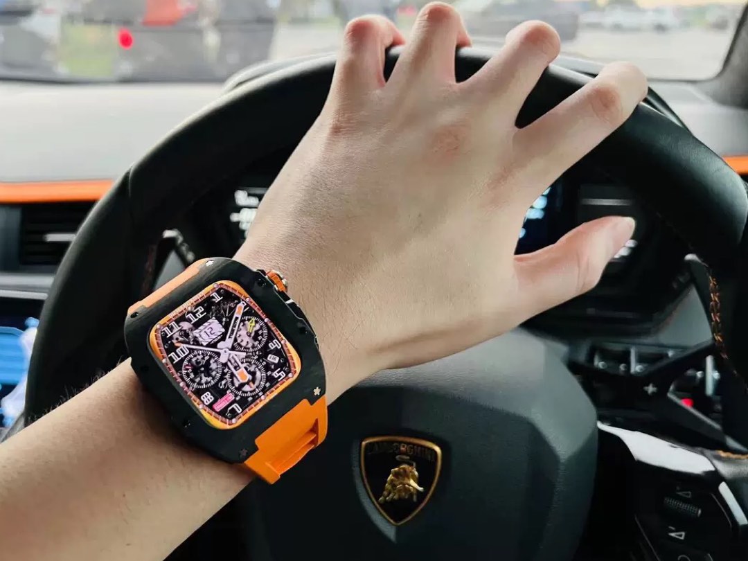 Lambo style Apple Watch iwatch series 3 4 5 6 7 new limited edition 44mm 45mm Mobile Phones Gadgets Wearables Smart Watches on Carousell
