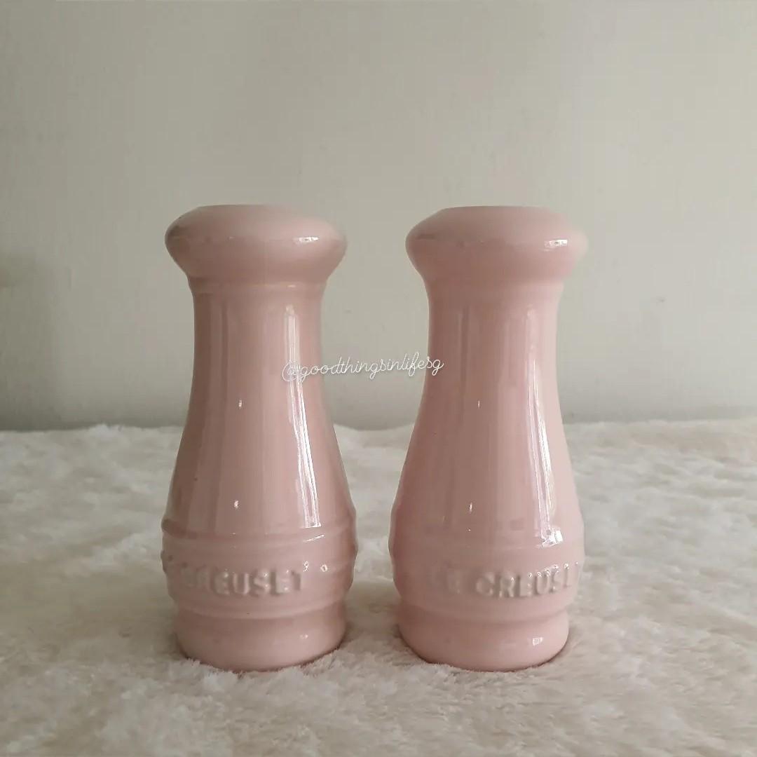 le creuset pink salt and pepper
