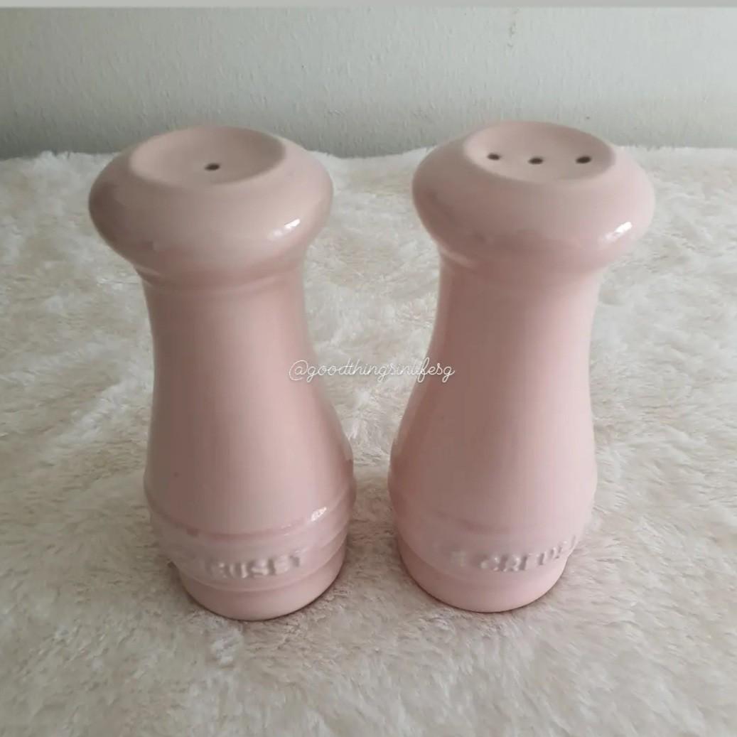 le creuset pink salt and pepper