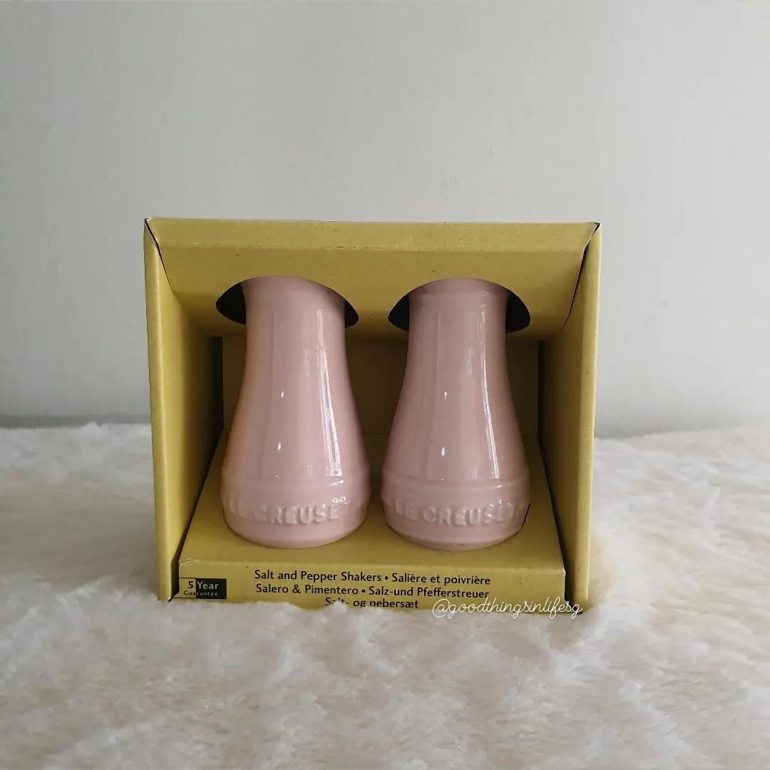 le creuset pink salt and pepper