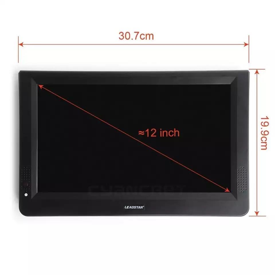LEADSTAR D12 inch HD Portable TV DVBT2 ATSC ISDBT tdt Digital and