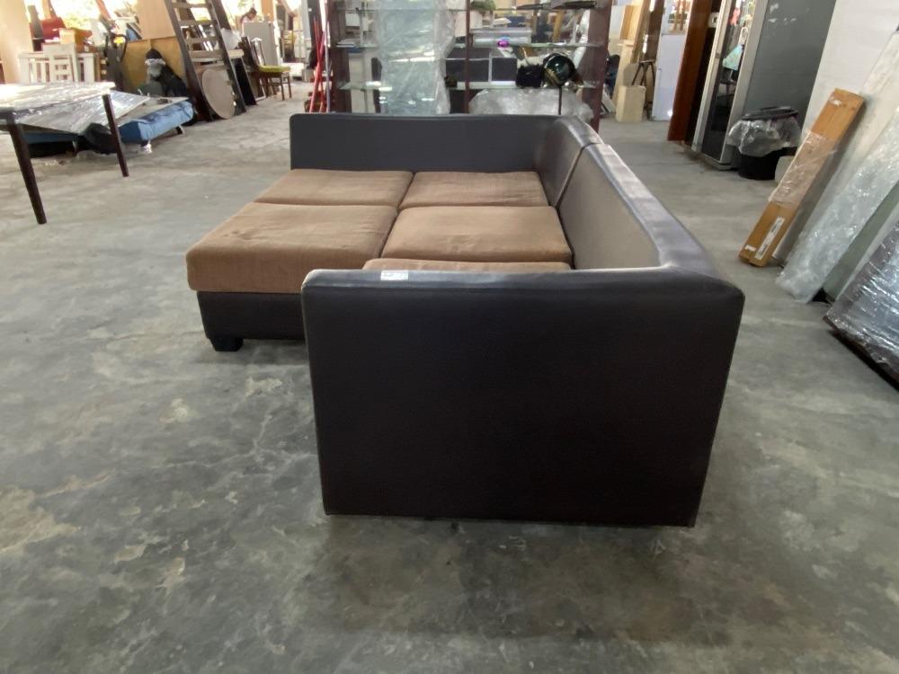 Leather LShaped Sectional 5 Seater Modular Sofa / Sofa Modular