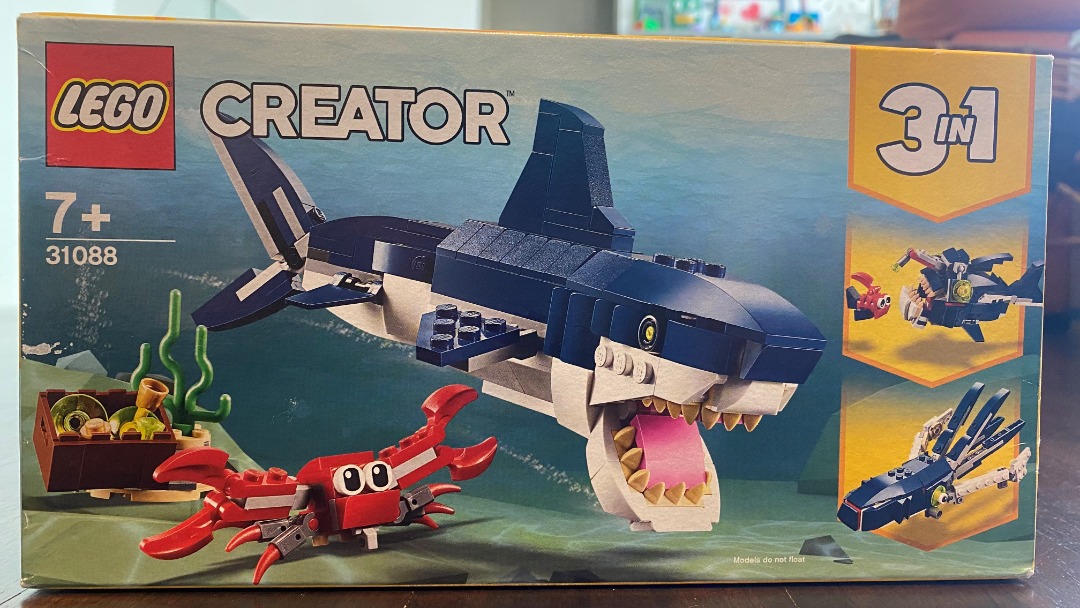 Lego Creator 3 in 1 - Deep Sea Creatures 31088, Hobbies & Toys, Toys ...