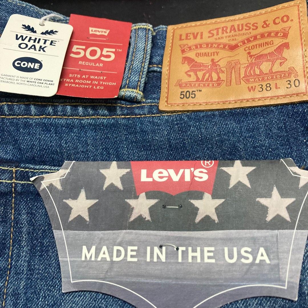 Levis 505 white oak cone denim deals