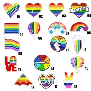 LGBT 彩虹 胸口針 心口針 裝飾 防走光64209179844098110
