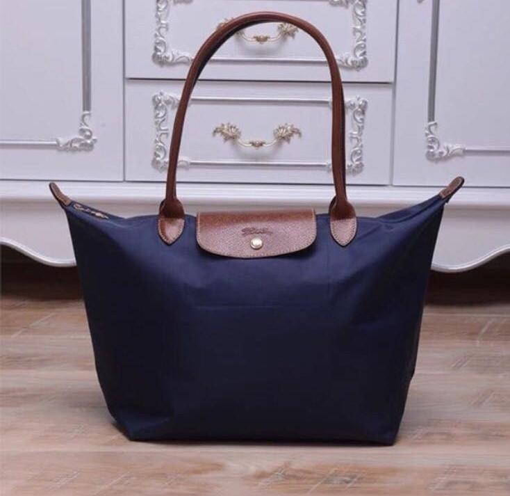 Longchamp navy deals blue large tote