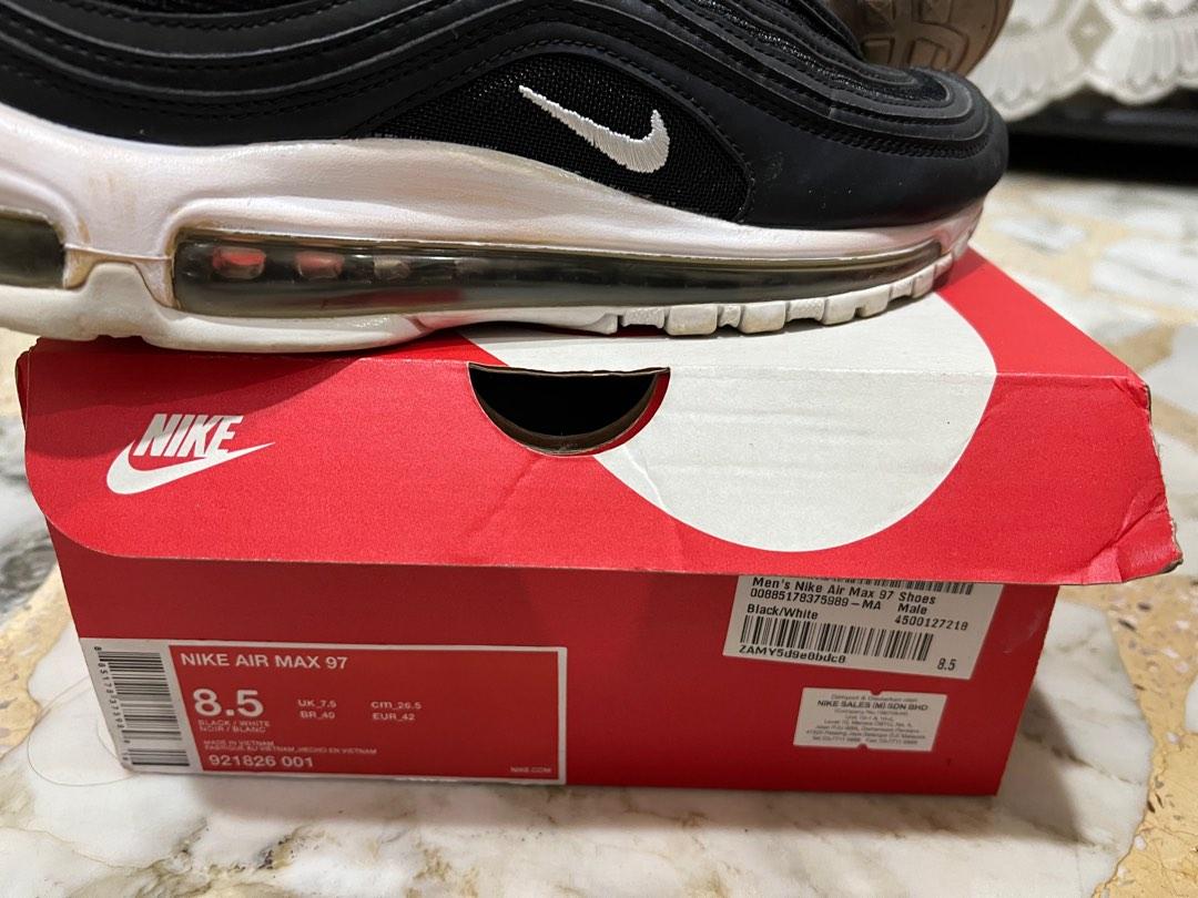 air max 97 black white mens