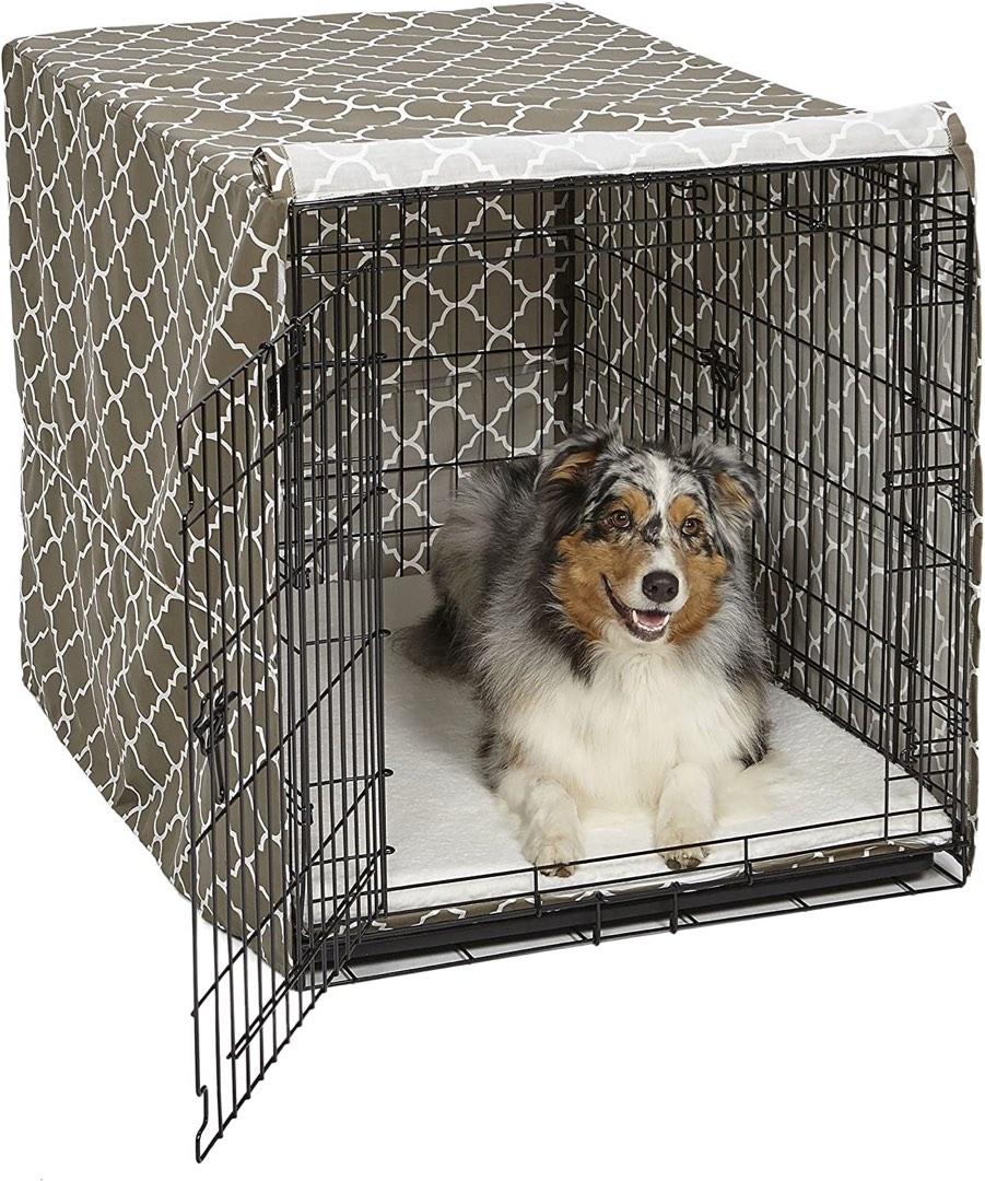 Midwest Life Stages 42 Inch DoubleDoor Folding Metal Large Dog Crate