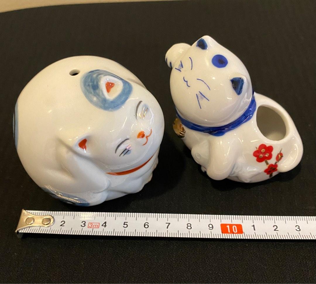 Mini lucky cat ceramic display (Category: Other Home Decor) located in Quezon City. Submitted by sunlaymac (Listing ID 1180718246, Image 2). Description: Price for 2. Sold as set. Japan surplus No box included As small as salt & pepper set .