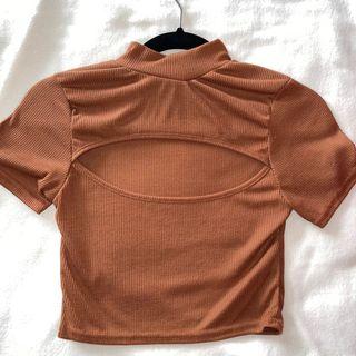 Missguided Key hole crop top