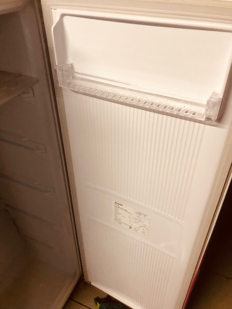 Mitsubishi upright freezer 160l, TV & Home Appliances, Kitchen