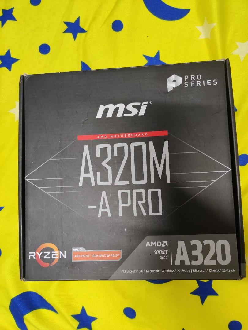 MSI A320M A PRO, Computers & Tech, Parts & Accessories, Computer Parts