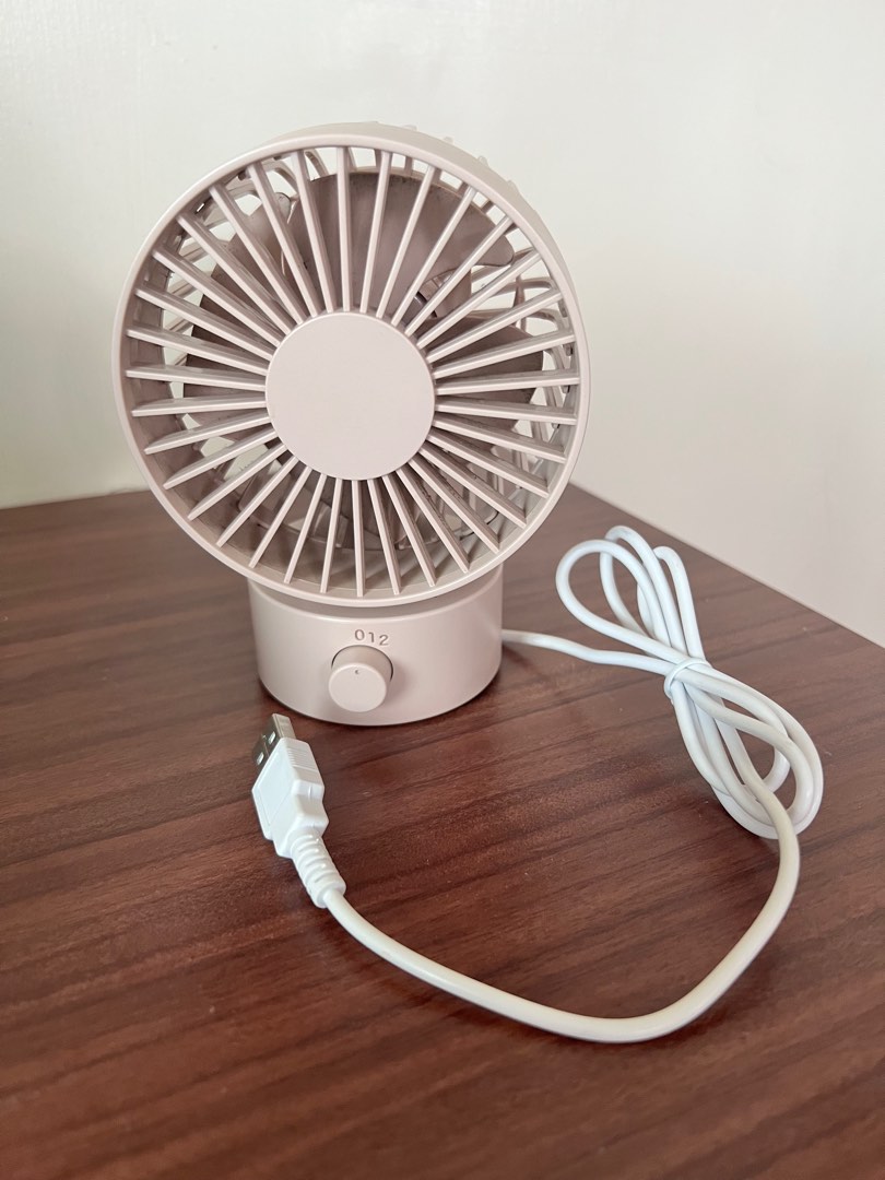 Muji USB Desk Fan, Furniture & Home Living, Lighting & Fans, Fans on