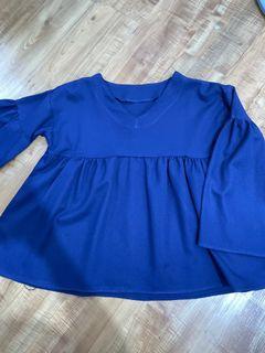 Navy Blue Doll Blouse
