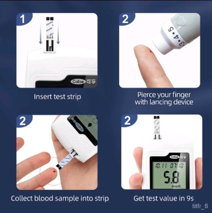 New Glucose Meter Cofoe, Health & Nutrition, Medical Supplies & Tools
