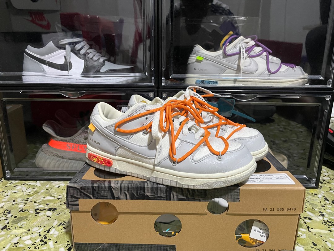 Nike Dunk Low x Off white Men s Fashion Footwear Sneakers on