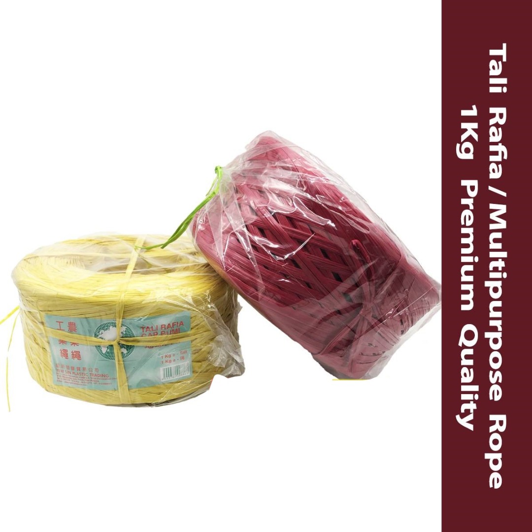 NKS Rope Colour Random 1kg Tali Rafia Hobbies Toys