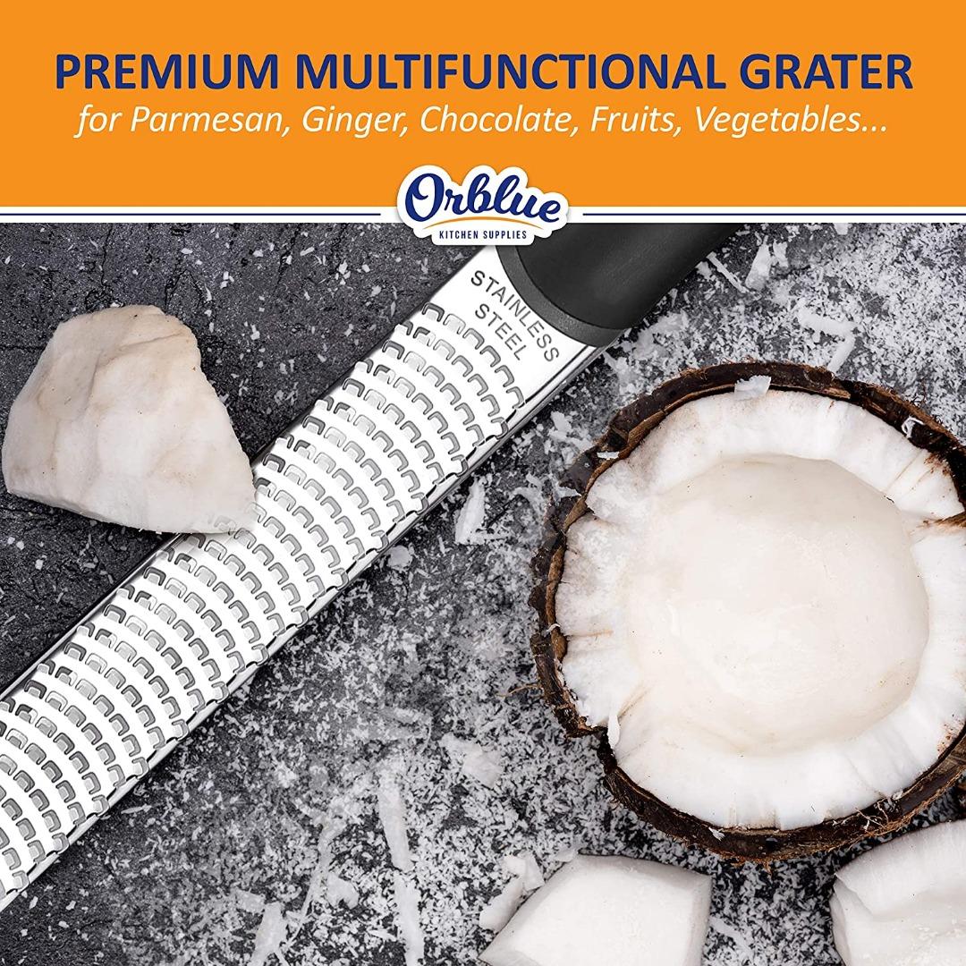 Orblue Lemon Zester & Cheese Grater (Boundless Black), TV & Home