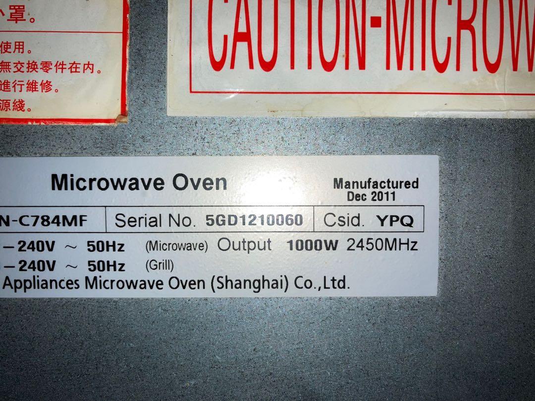 Panasonic inverter Dimension 4 microwave convection oven grill 28L, TV