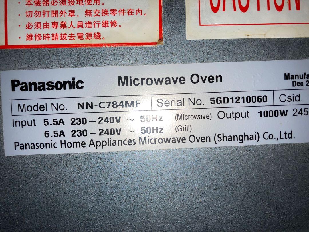 Panasonic inverter Dimension 4 microwave convection oven grill 28L, TV