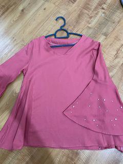 Peach Pearl Blouse