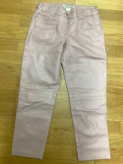 PELLESSIMO leather pants in dusty pink, size US 2-464228786573313110