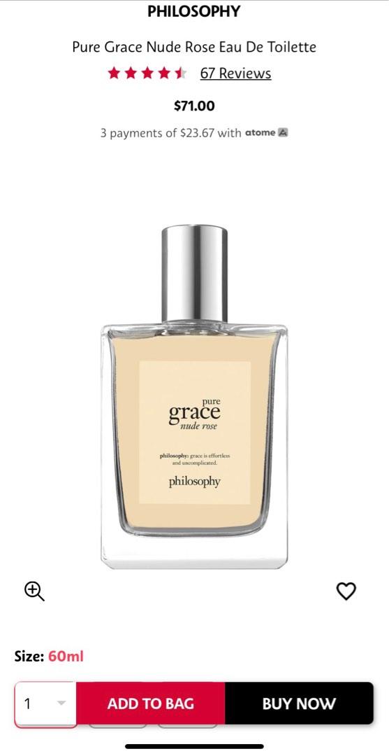 Philosophy Nude Rose eau de toilette, Beauty Personal Care