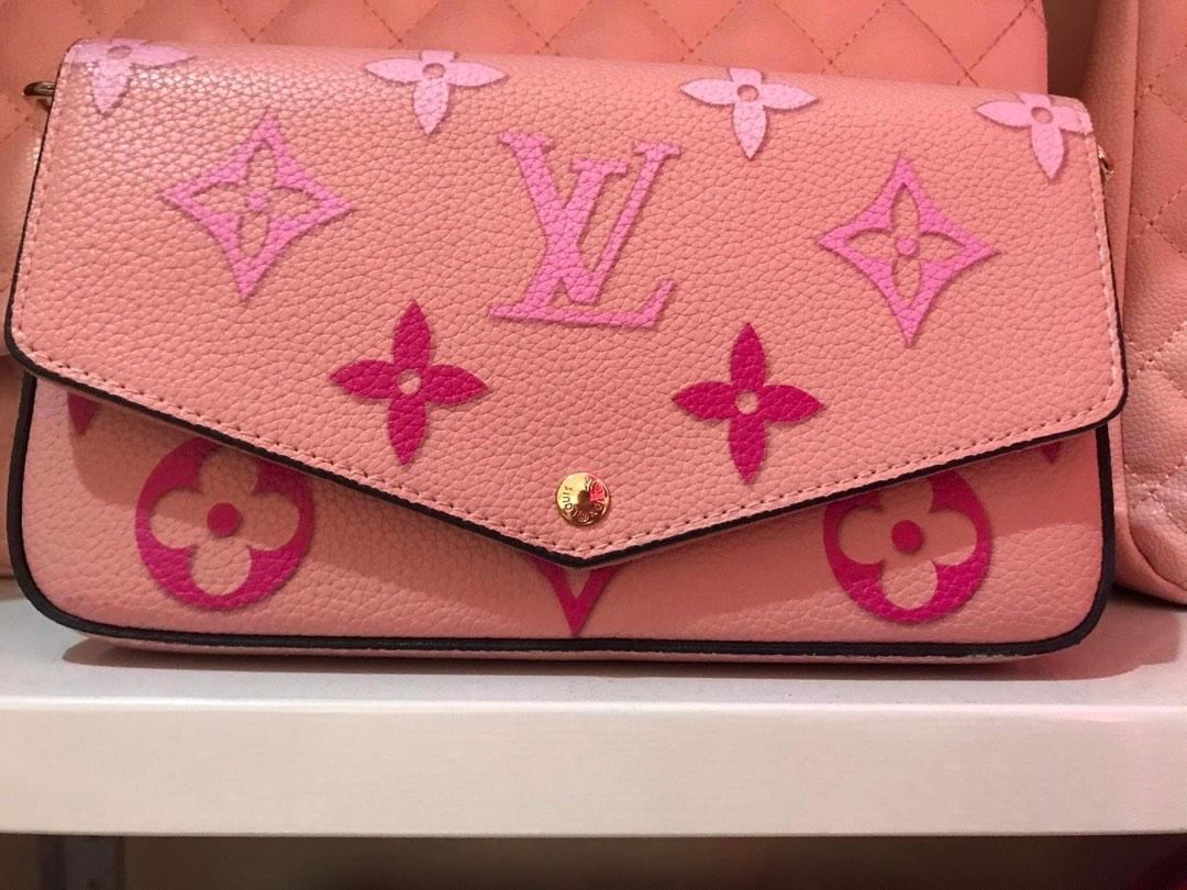 LV Félicie Pochette pink full set, Luxury, Bags & Wallets on Carousell