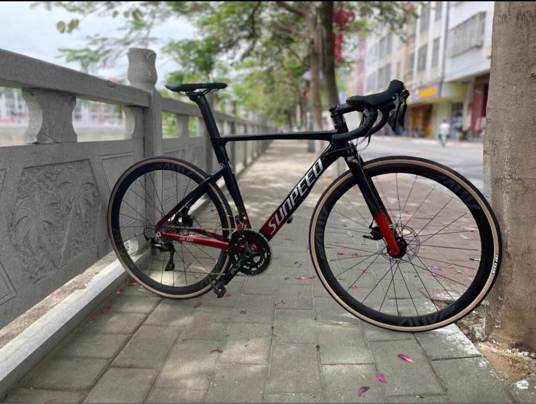 PO Sunpeed Galaxy lightweight aluminium frame carbon fork shimano 105 22 speed Sports Equipment Bicycles Parts Bicycles on Carousell