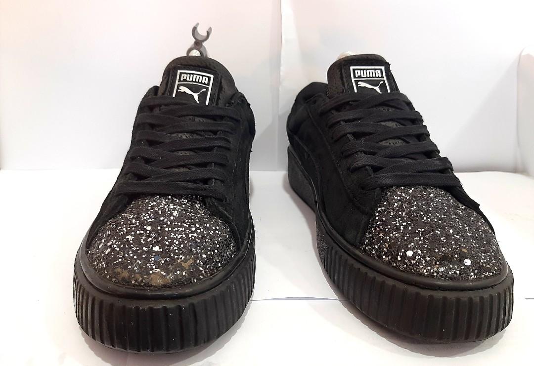 Puma suede platform crushed gem hotsell