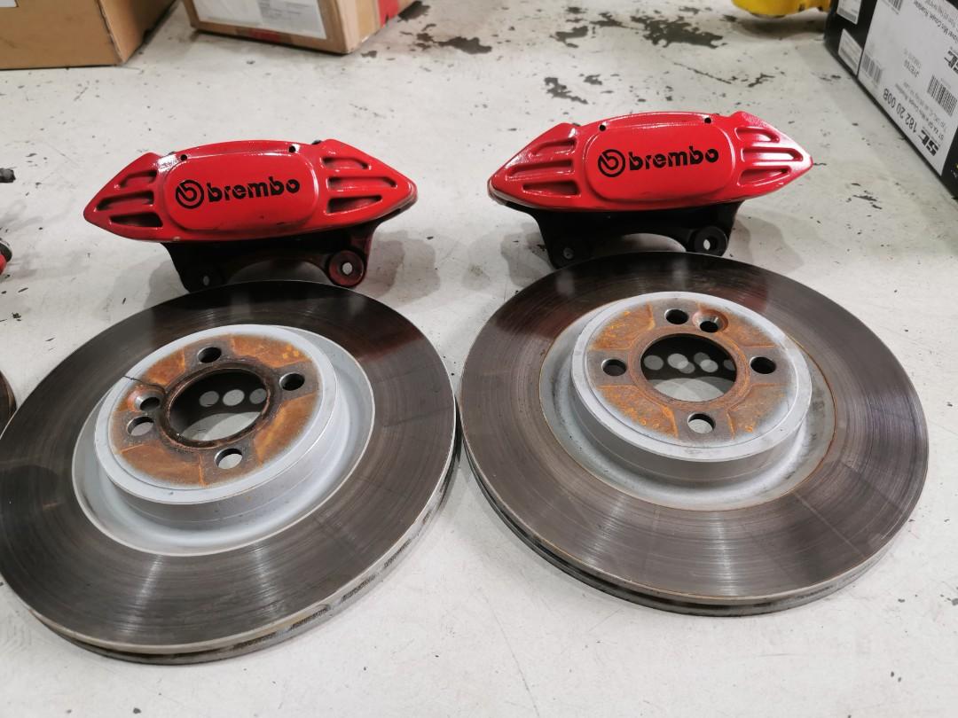 R56 Mini Cooper Jcw/ Cooper s front and rear calipers + rotors+ ...