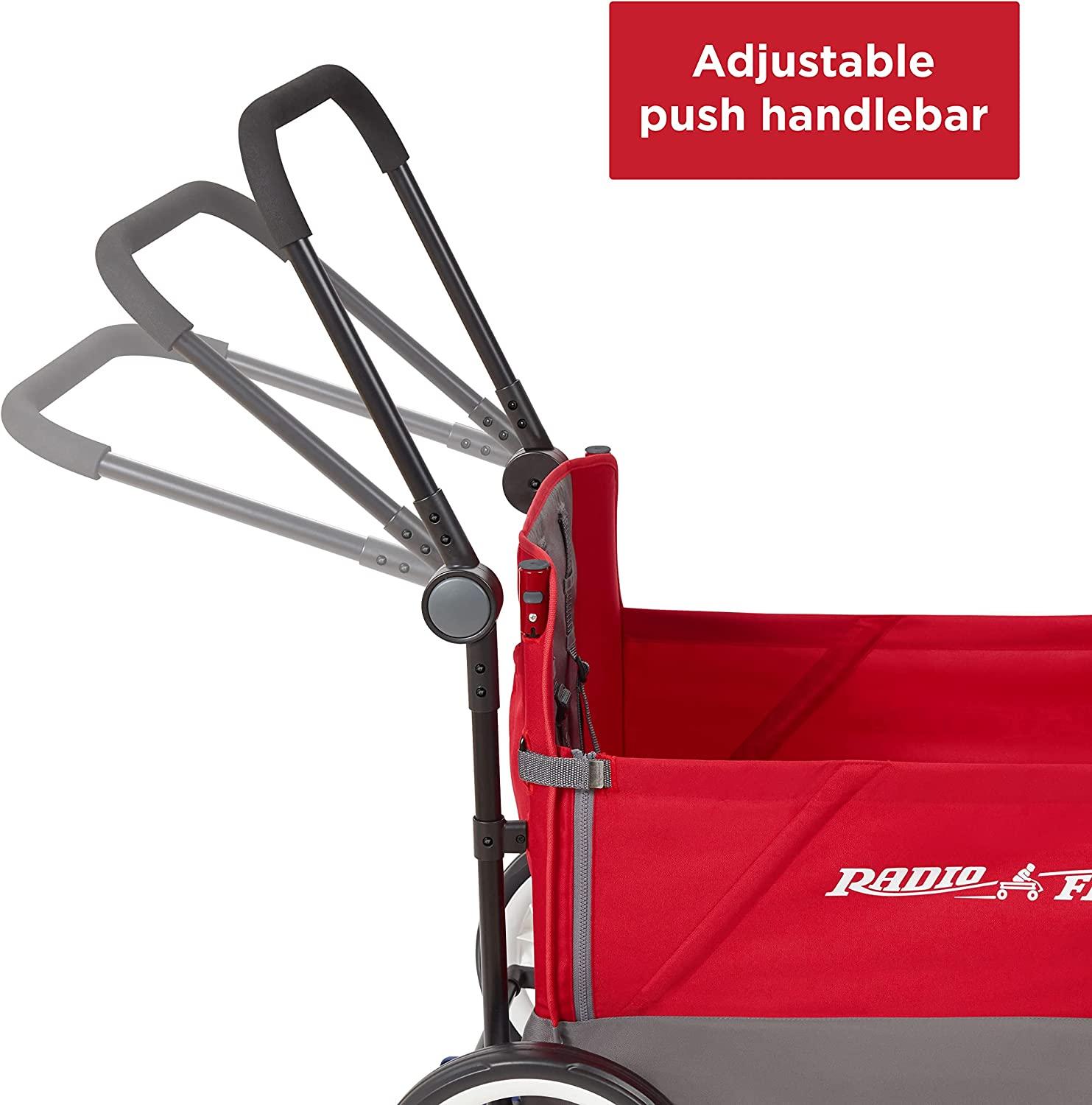 Radio Flyer Push pull Convertible Stroller Wagon Red Trailer, Hobbies