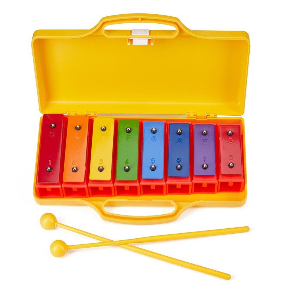 RAONZENA Professional Xylophone 8note Rainbow color glockenspiel