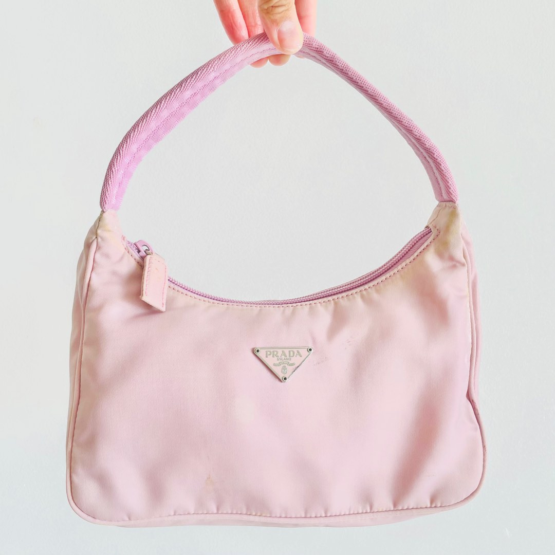 Vintage Prada Pink Fringe Jumbo Top Handle Bag – Treasures of NYC