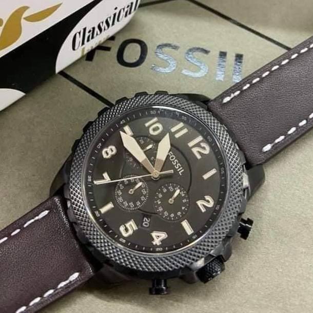 Bowman chronograph luggage leather watch 2025