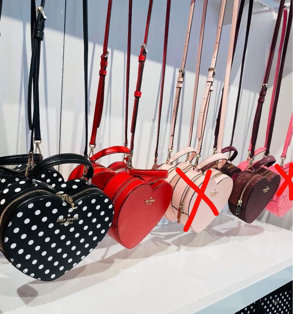 Kate spade red heart bag discount
