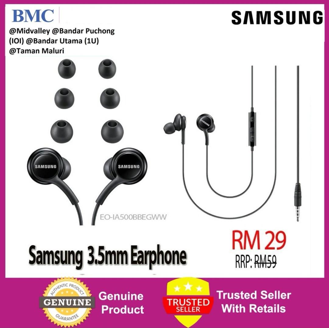 Samsung 3.5mm Earphones Black (IA500), Audio, Earphones on Carousell