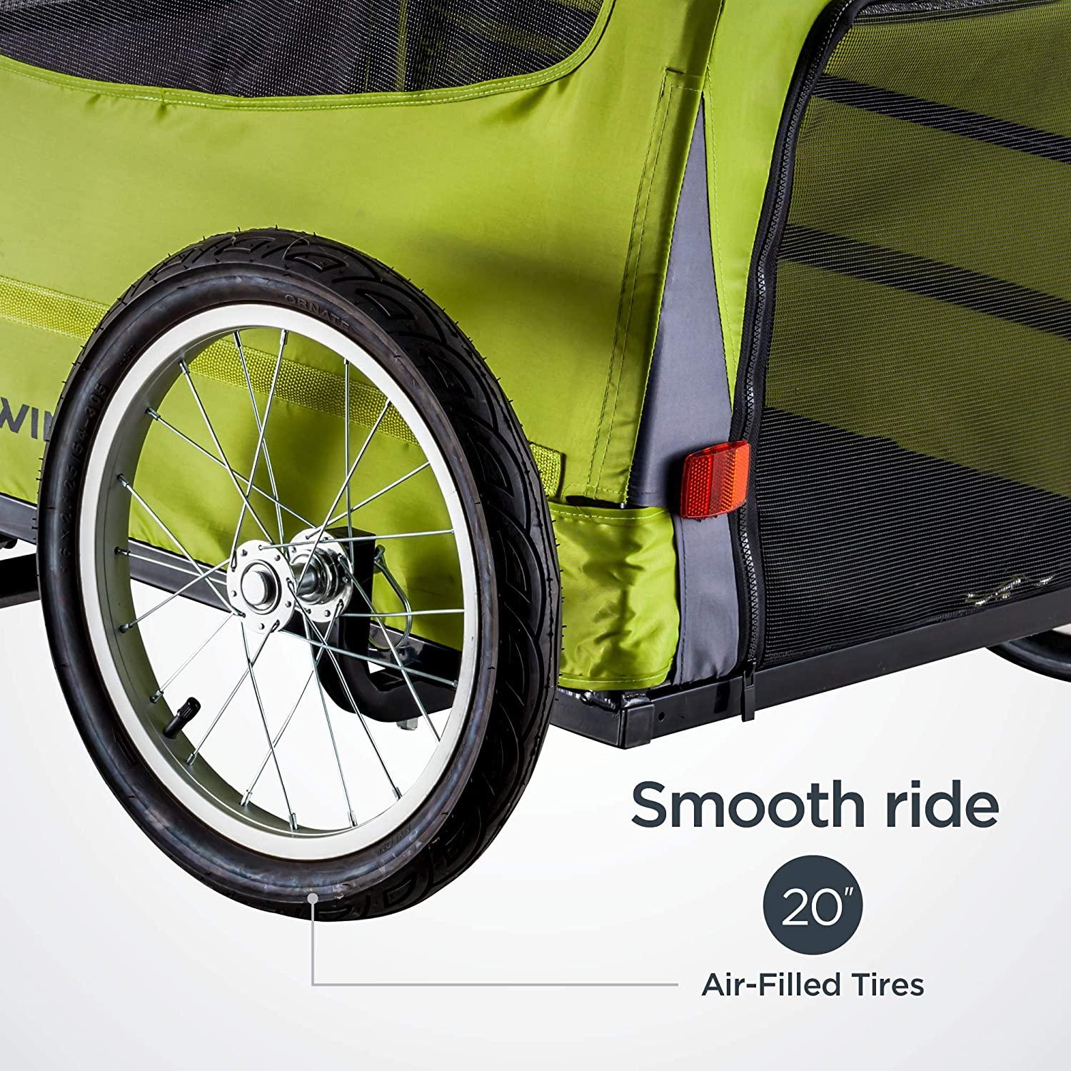 Schwinn Rascal Bike Pet Trailer, For Small and Large Dogs, Folding