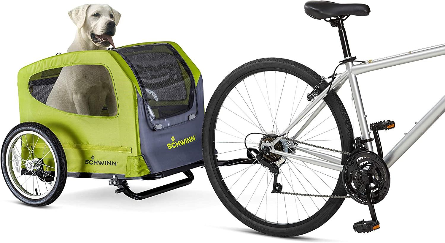 Schwinn Rascal Bike Pet Trailer, For Small and Large Dogs, Folding