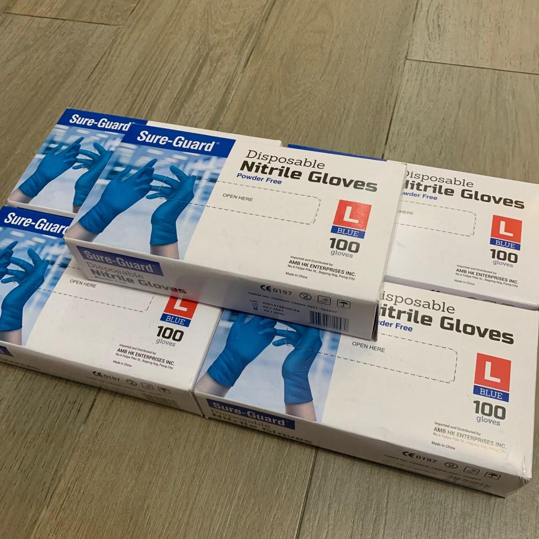 SureGuard Disposable Nitrile Gloves, Health & Nutrition, Medical