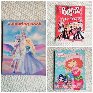 TAKE 3 Coloring Books for Girls (Barbie/Bratz)